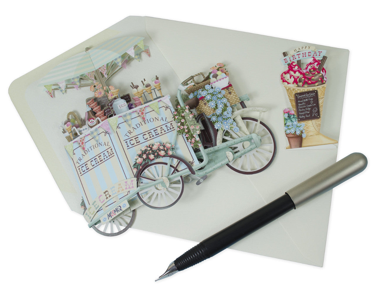 The Ice-cream Vendor - 3D Pop Up Greetings Card