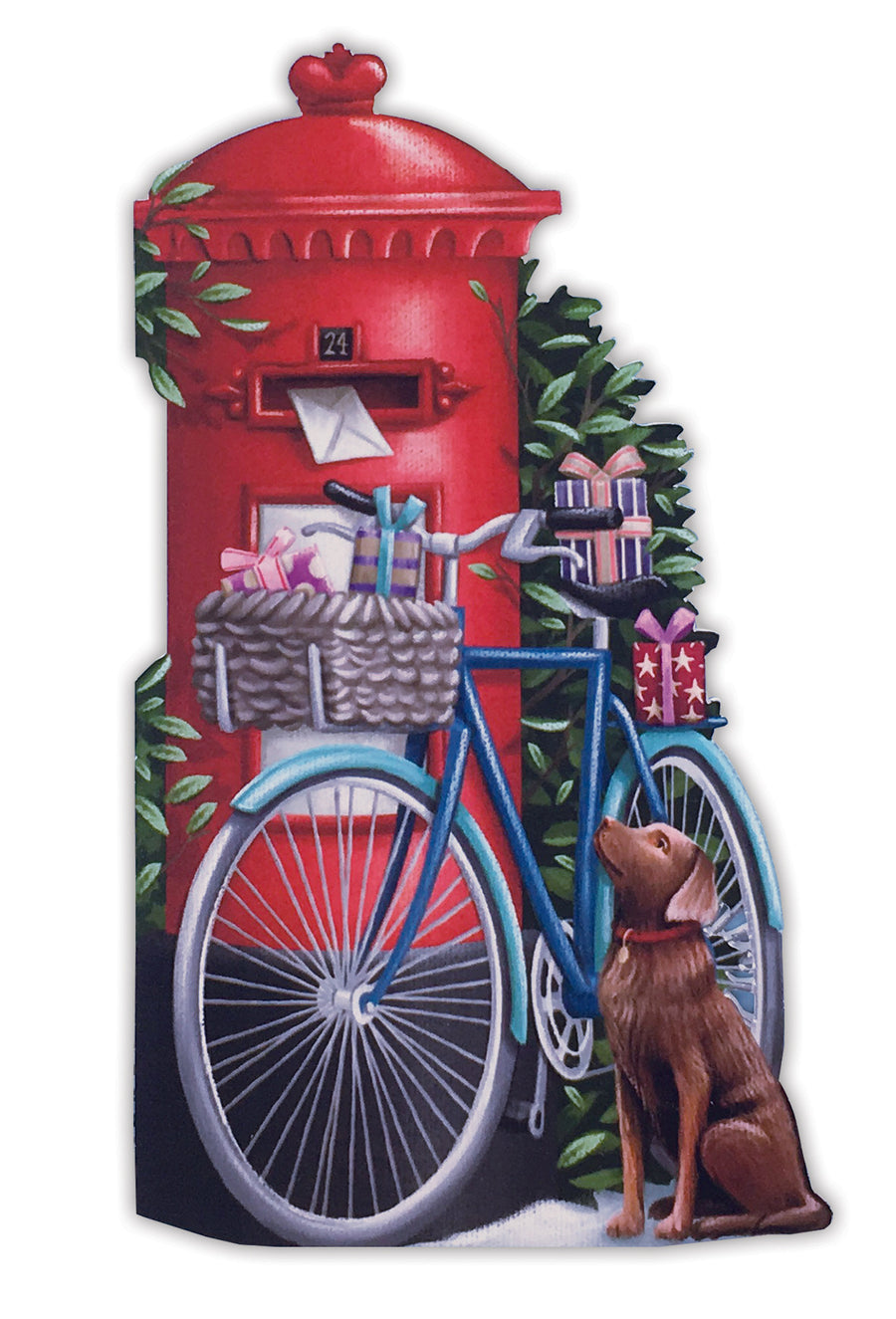 Birthday Postman and the Dog came too - 3D Pop Up Greetings Card