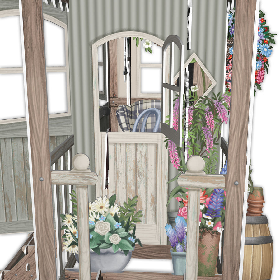 "The Shepherd's Hut" - 3D Pop Up Greetings Card