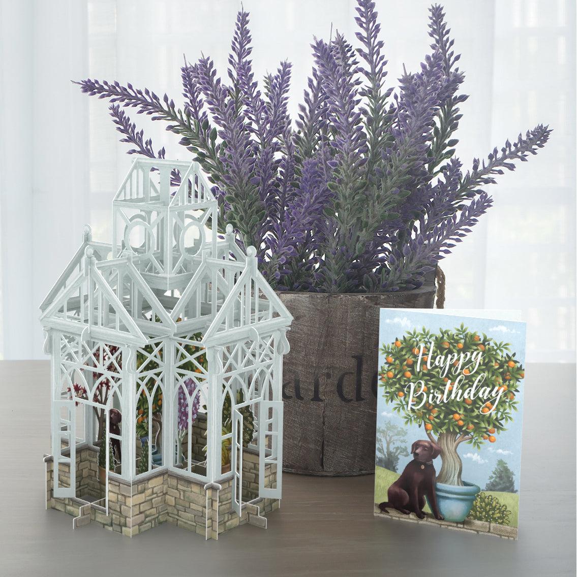 &quot;The Glass House&quot; - 3D Pop Up Greetings Card