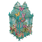 Tropical Cage 3D Pop Up Card
