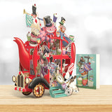 Me&McQ 3D Card Alice's Teapot Pop Up Card