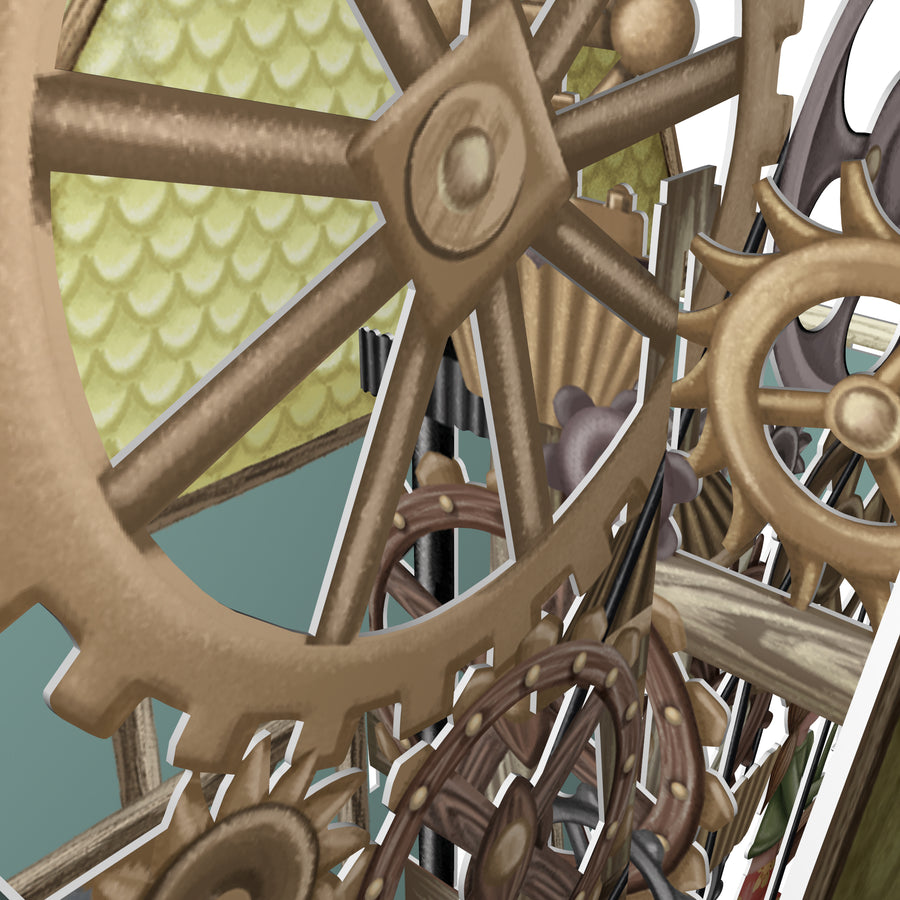 "The Windmill Tea Shop" - 3D Pop Up Greetings Card