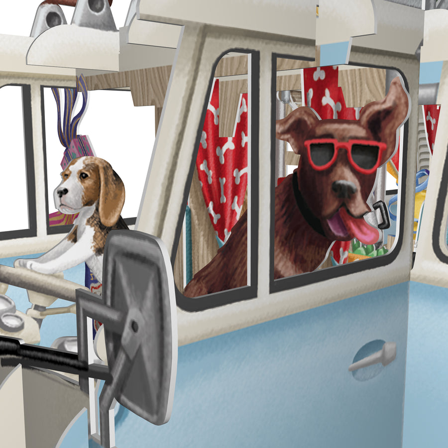 "The Camper Van" - 3D Pop Up Greetings Card