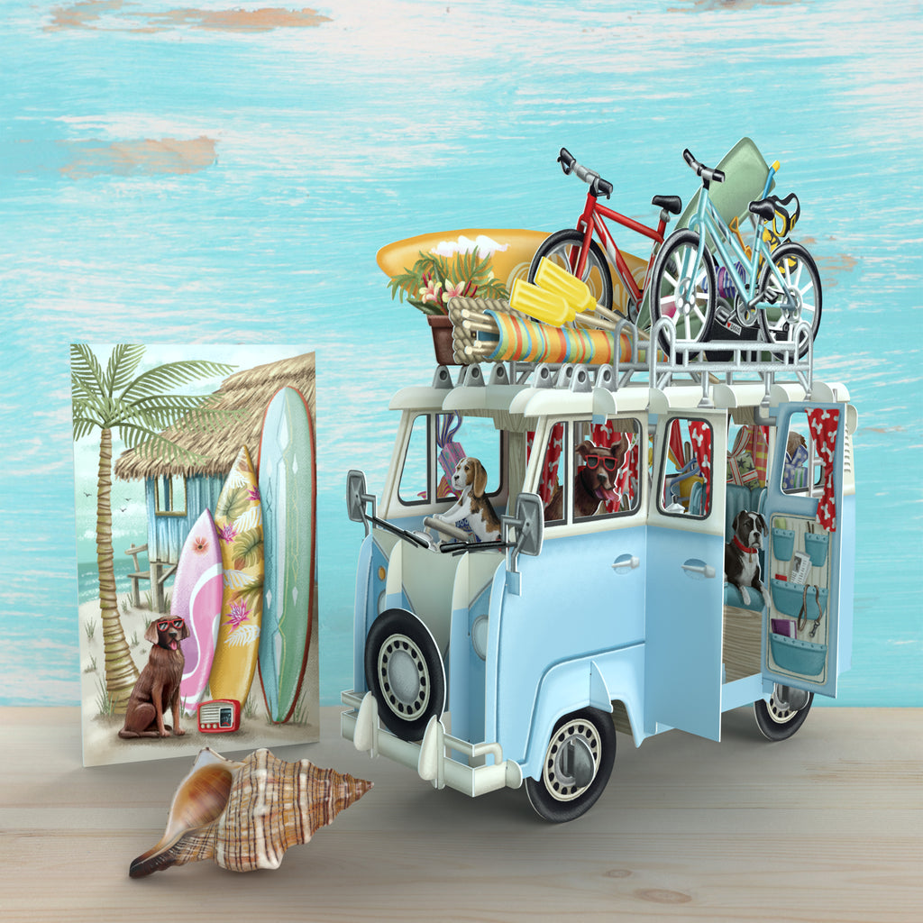 "The Camper Van" - 3D Pop Up Greetings Card