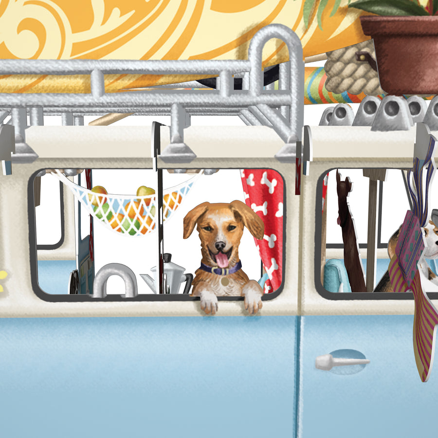 "The Camper Van" - 3D Pop Up Greetings Card
