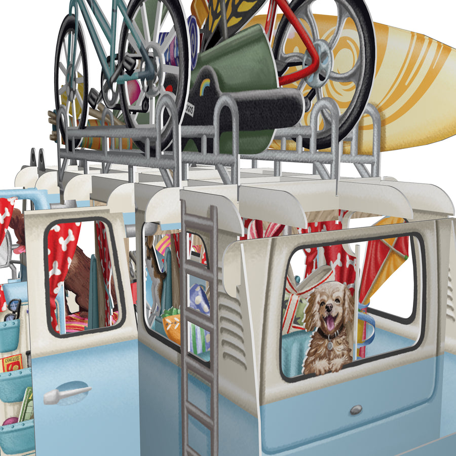 "The Camper Van" - 3D Pop Up Greetings Card