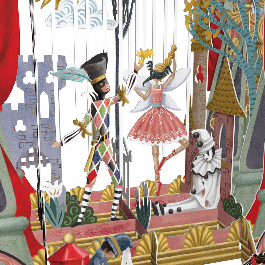 "Puppet Theatre" - 3D Pop Up Greetings Card