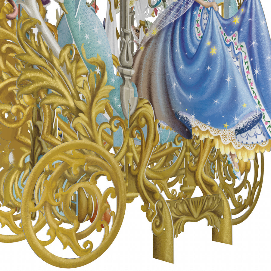 "Cinderella's Carriage" - 3D Pop Up Greetings Card