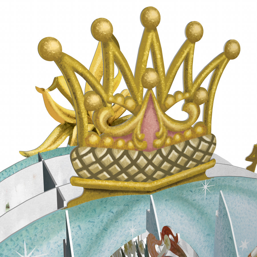 "Cinderella's Carriage" - 3D Pop Up Greetings Card