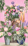 "The Pink Flower Car" - 3D Pop Up Greetings Card