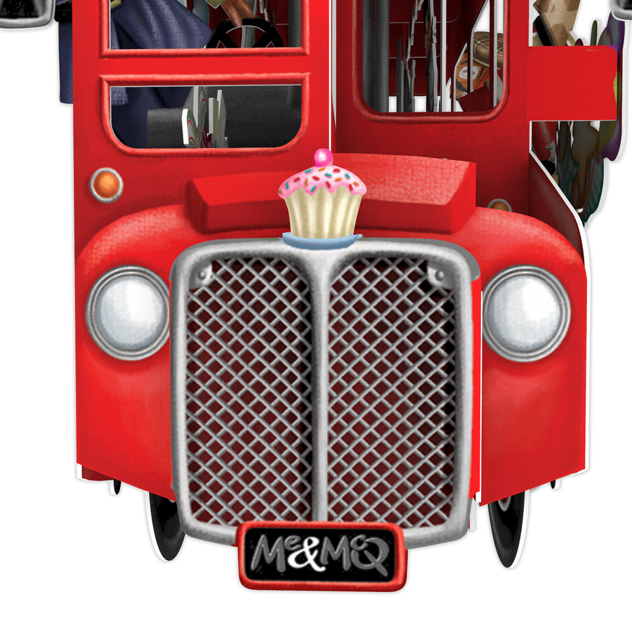 "The Party Bus" - 3D Pop Up Greetings Card