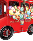 "The Party Bus" - 3D Pop Up Greetings Card