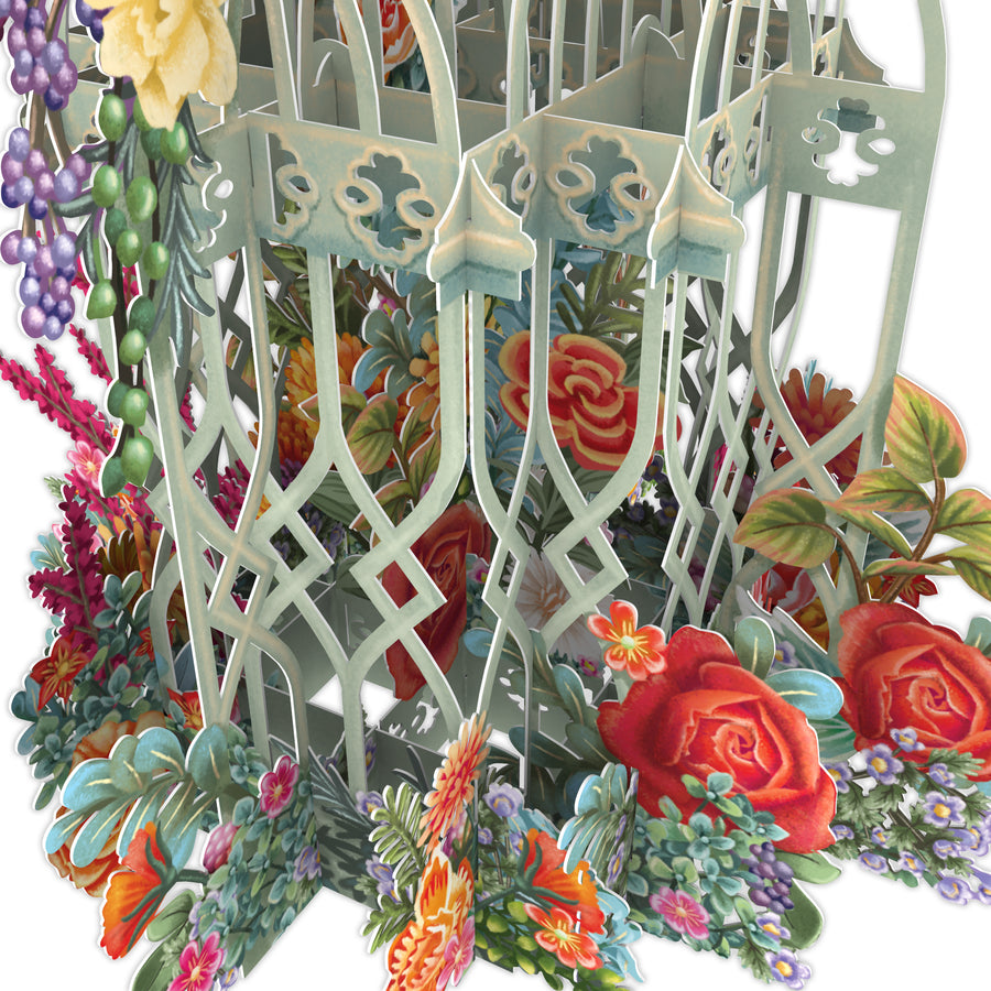 "The Green Cage" - 3D Pop Up Greetings Card