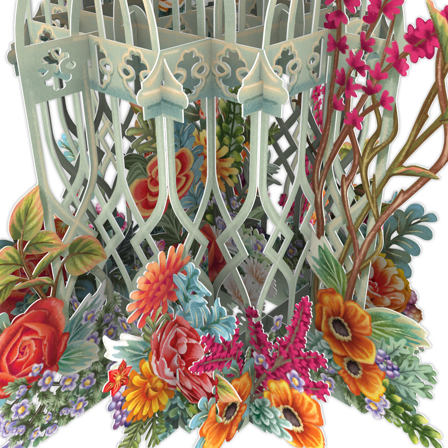 "The Green Cage" - 3D Pop Up Greetings Card