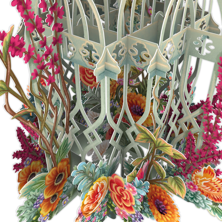"The Green Cage" - 3D Pop Up Greetings Card