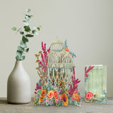 "The Green Cage" - 3D Pop Up Greetings Card