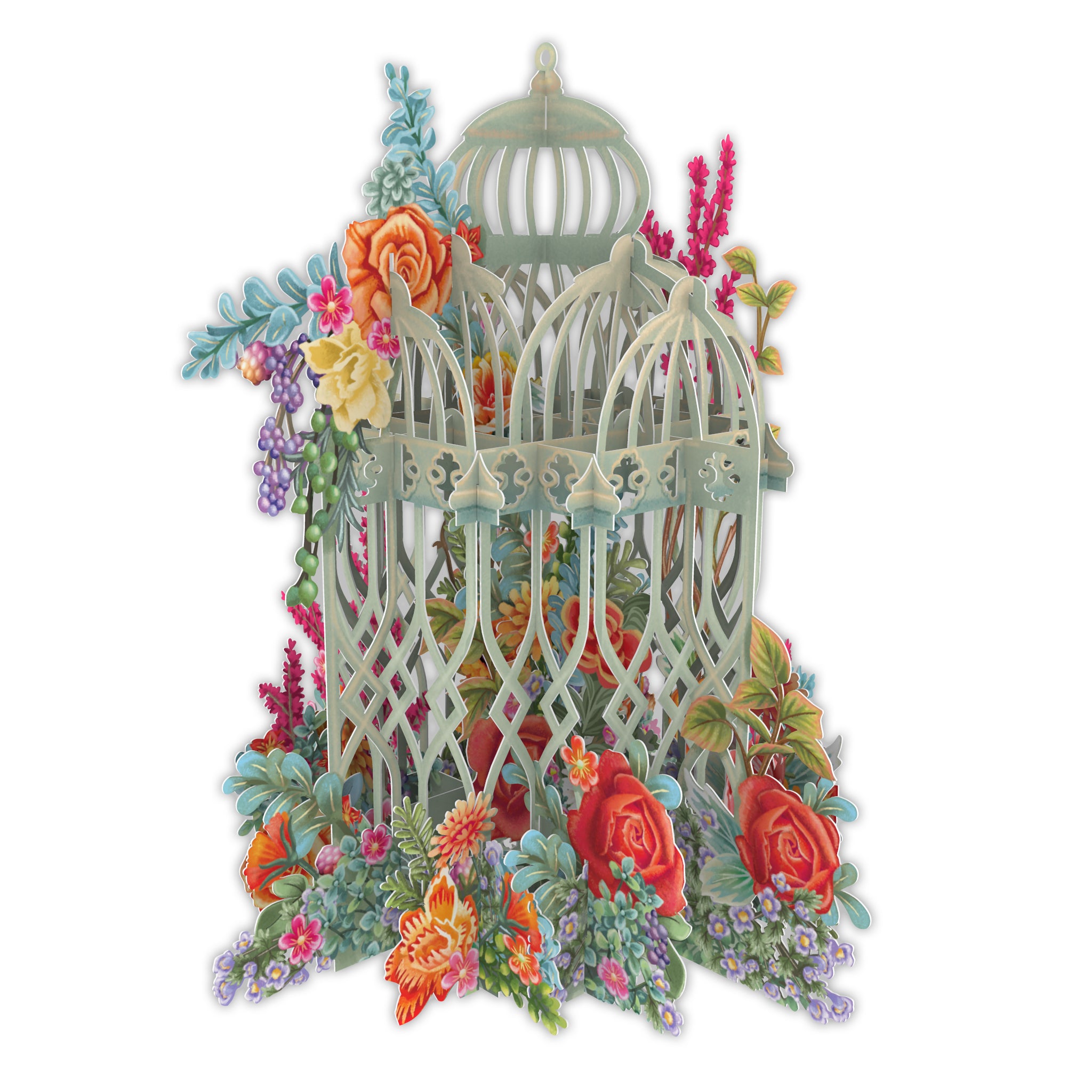 &quot;The Green Cage&quot; - 3D Pop Up Greetings Card