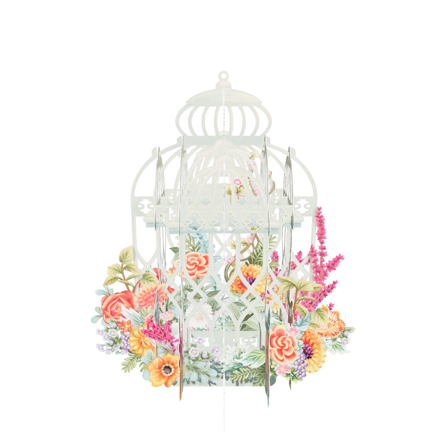 "The Green Cage" - 3D Pop Up Greetings Card