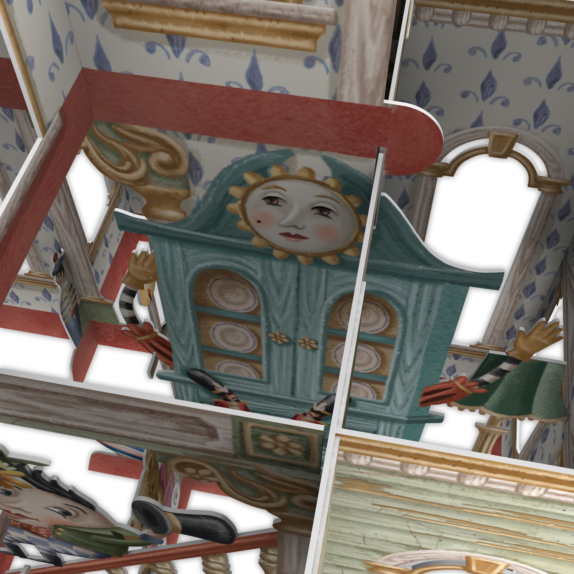 &quot;Doll&#39;s House&quot; - 3D Pop Up Greetings Card
