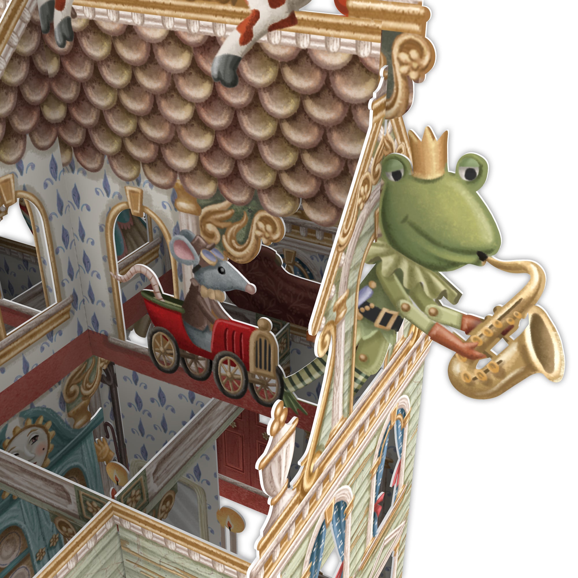 &quot;Doll&#39;s House&quot; - 3D Pop Up Greetings Card