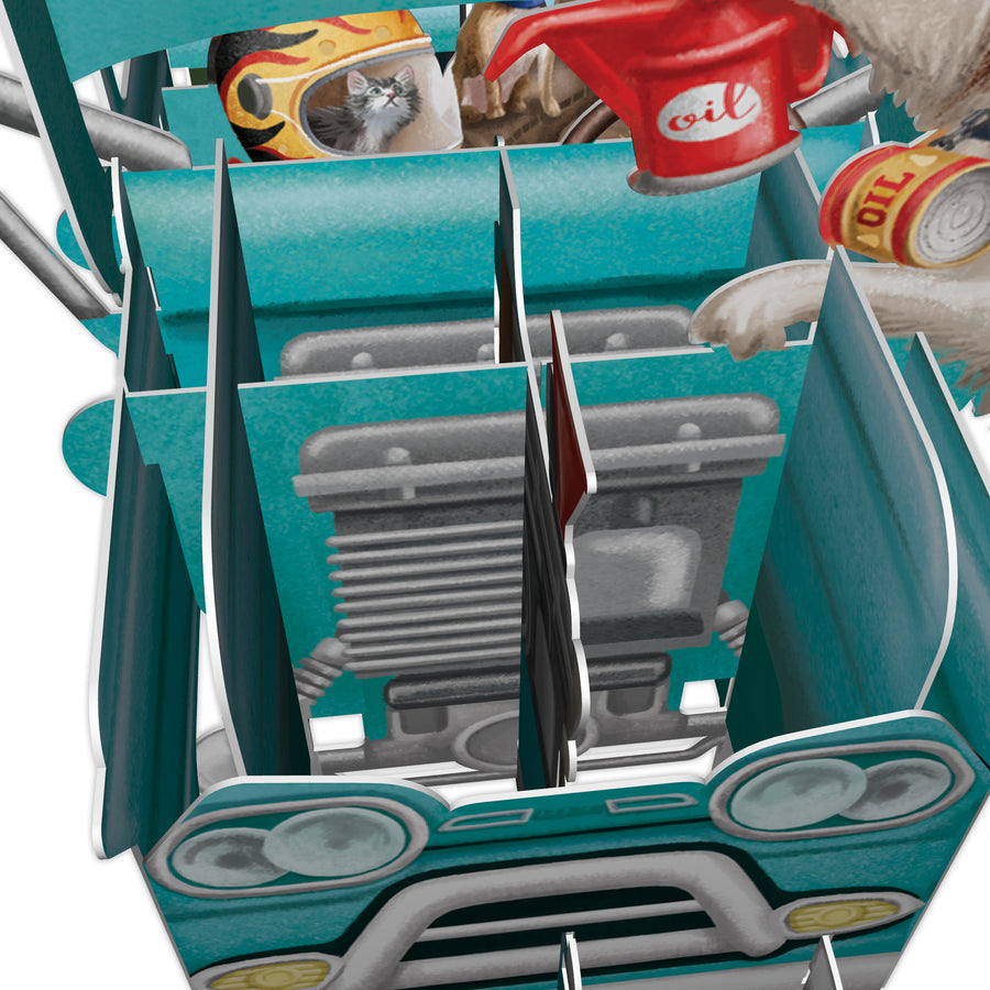 "Bernards Breakdowns" - 3D Pop Up Greetings Card