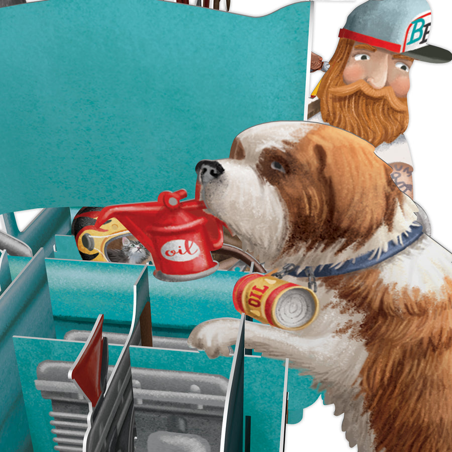 "Bernards Breakdowns" - 3D Pop Up Greetings Card