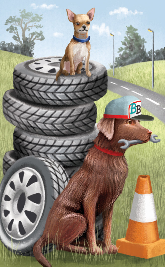 "Bernards Breakdowns" - 3D Pop Up Greetings Card