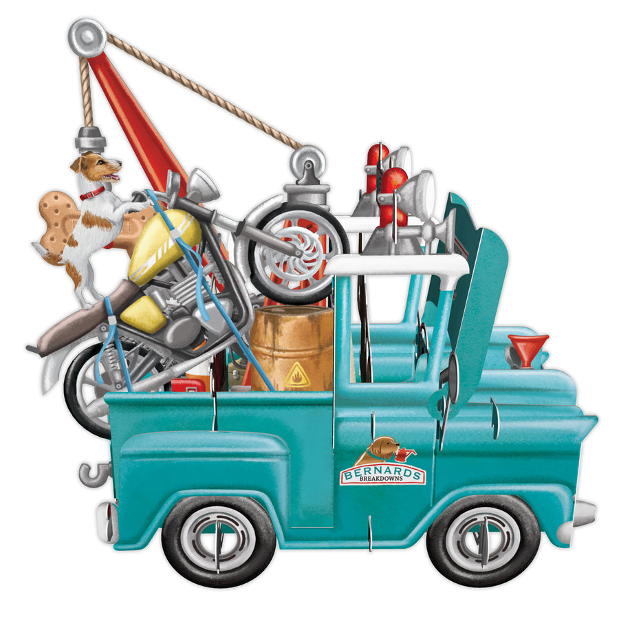 "Bernards Breakdowns" - 3D Pop Up Greetings Card