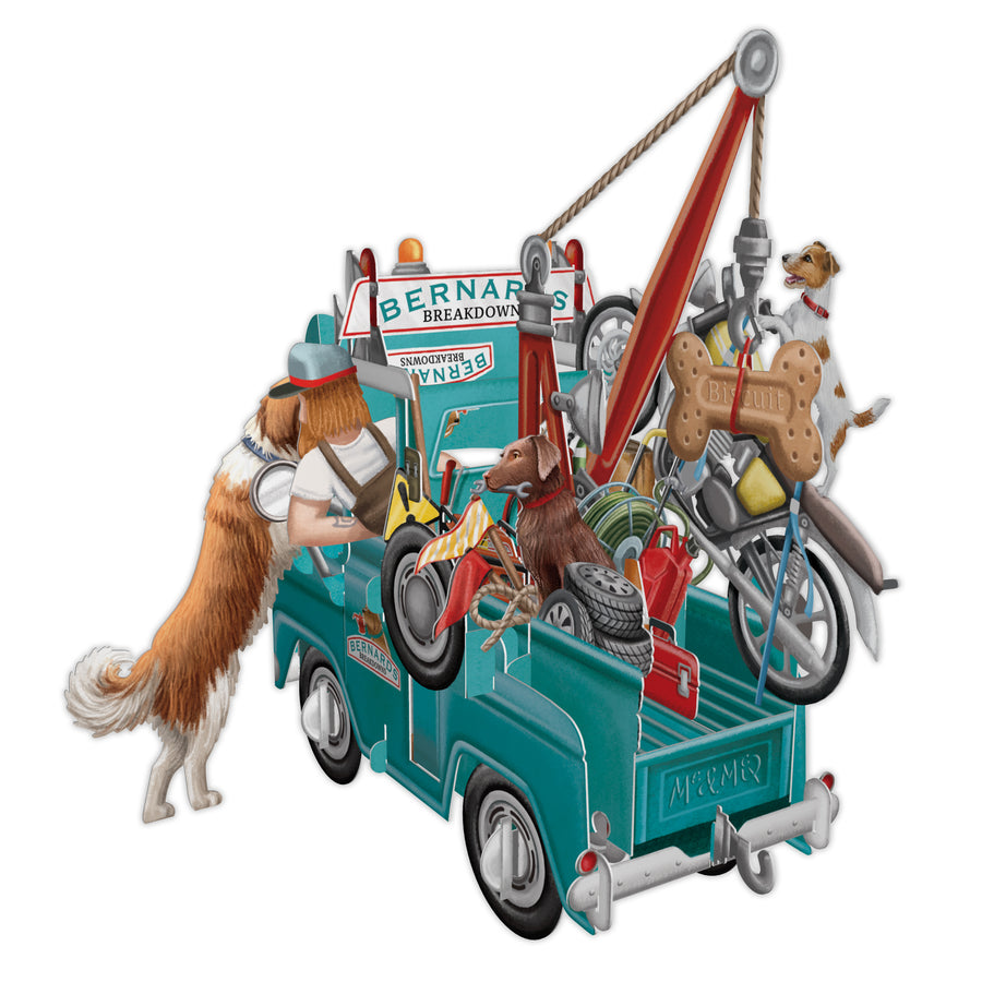 "Bernards Breakdowns" - 3D Pop Up Greetings Card