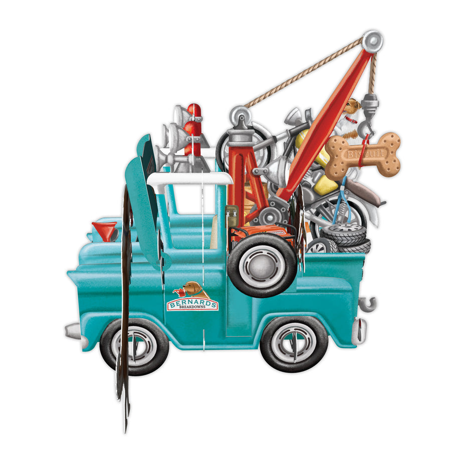 "Bernards Breakdowns" - 3D Pop Up Greetings Card