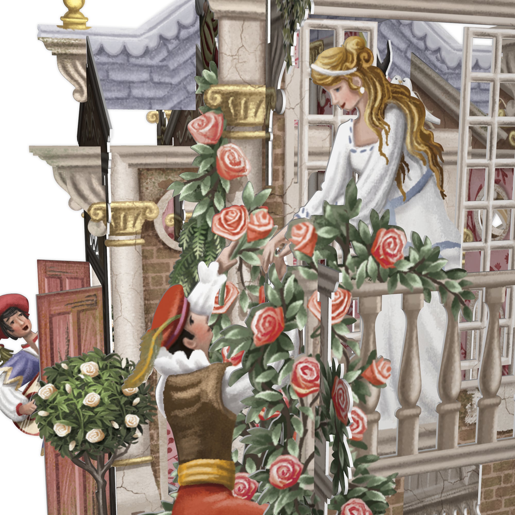 &quot;Romeo &amp; Juliet&quot; - 3D Pop Up Greetings Card