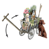 "Goat Cart" - 3D Pop Up Greetings Card
