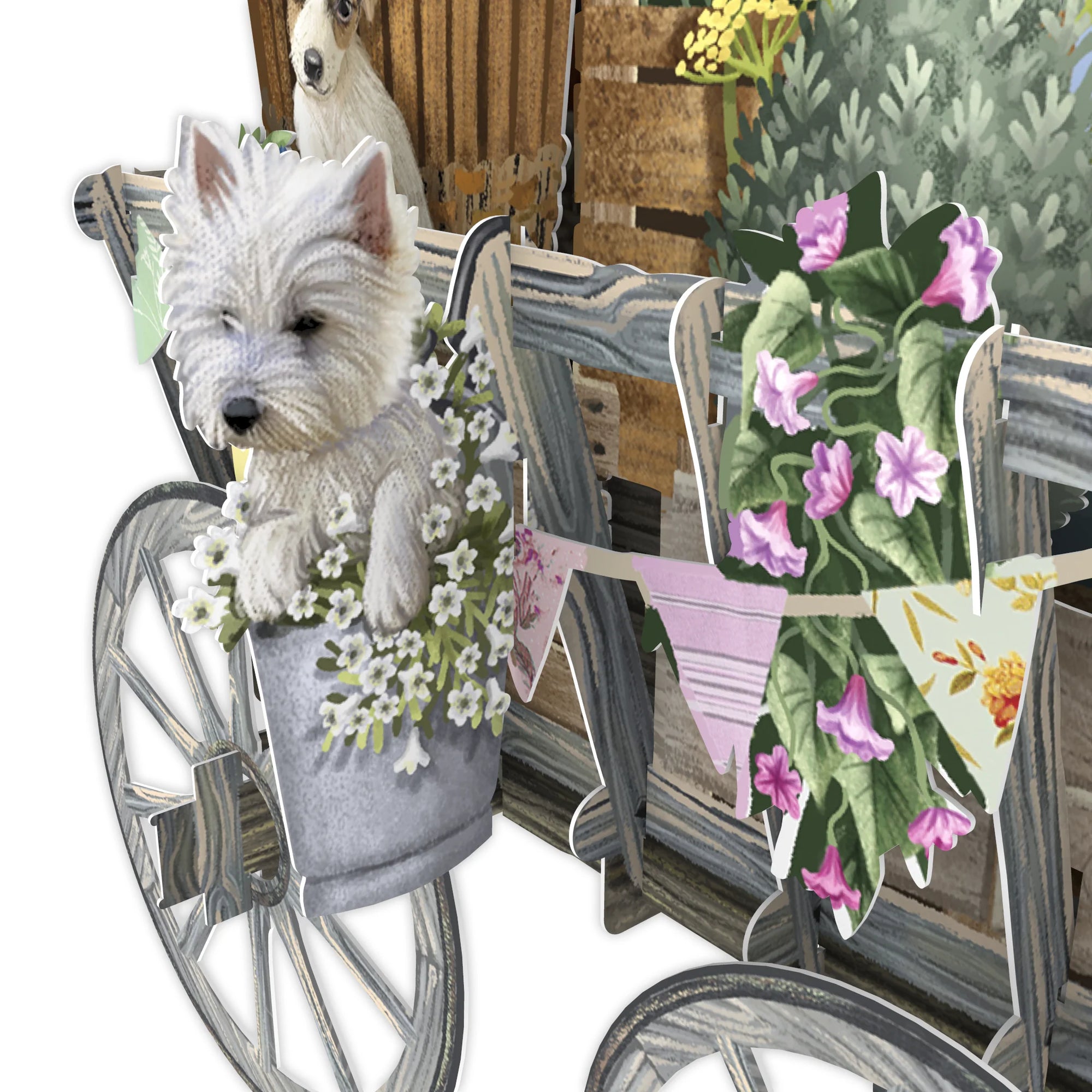 &quot;Goat Cart&quot; - 3D Pop Up Greetings Card