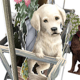 "Goat Cart" - 3D Pop Up Greetings Card