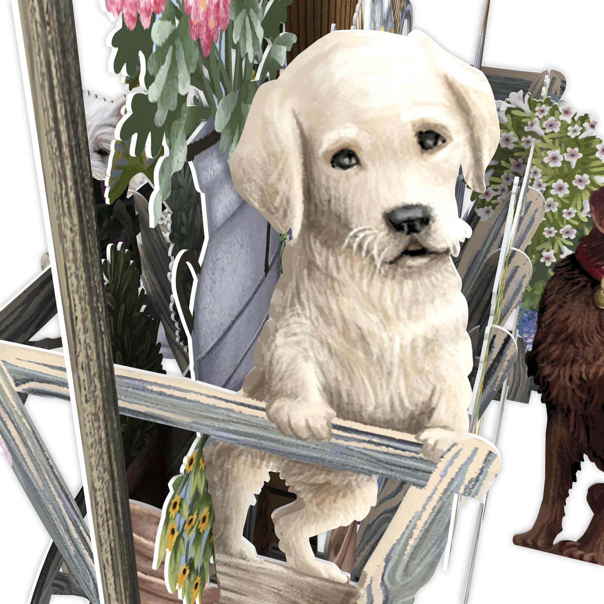 &quot;Goat Cart&quot; - 3D Pop Up Greetings Card