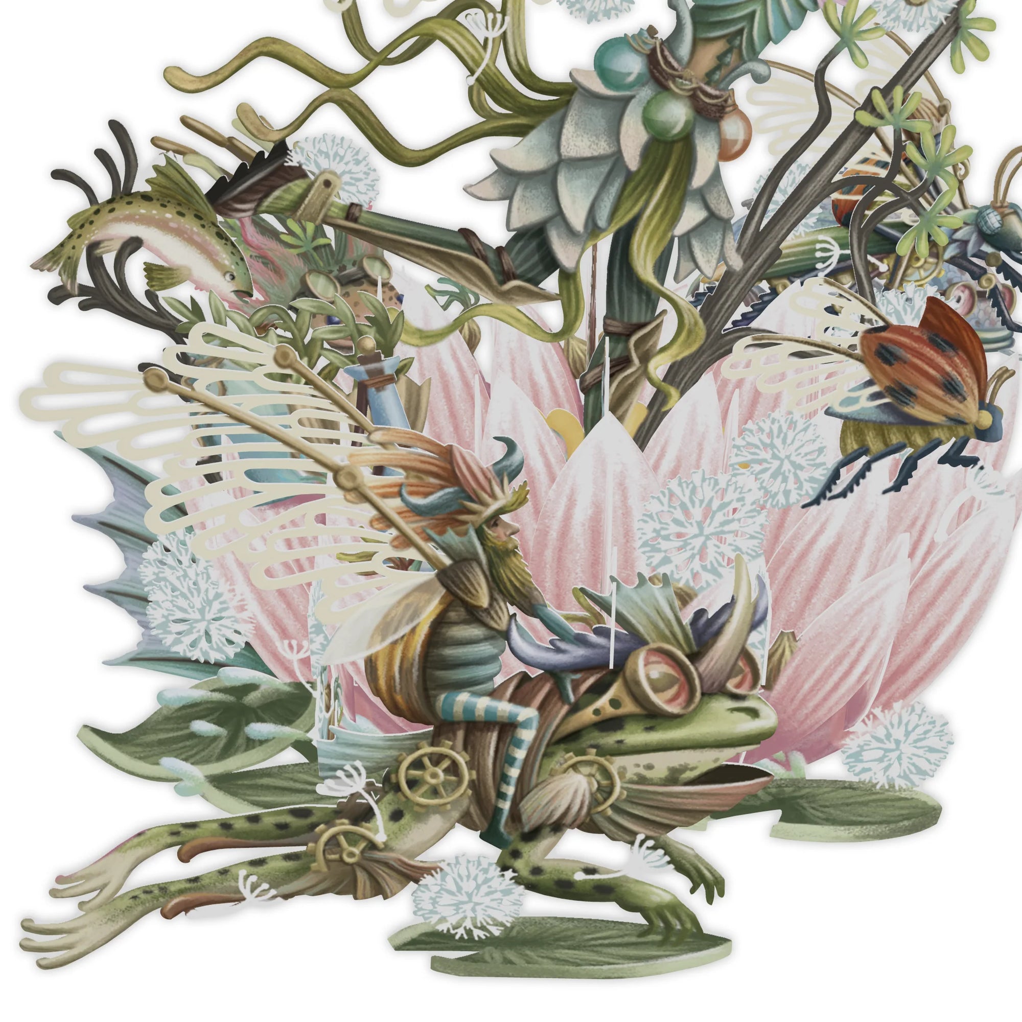 &quot;River Fairy&quot; - 3D Pop Up Greetings Card