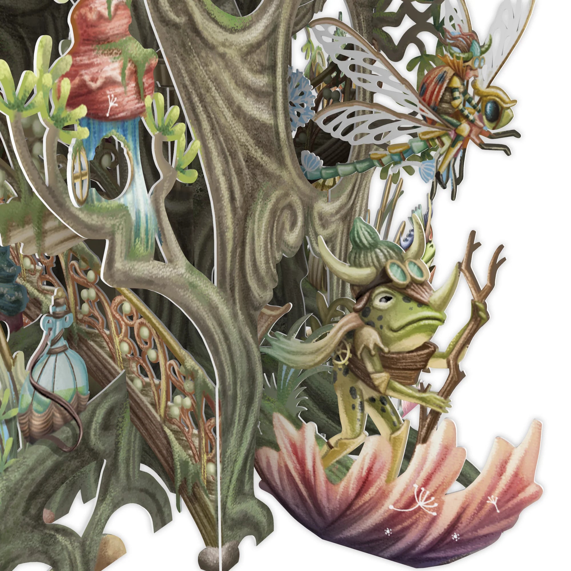 &quot;Fairy House&quot; - 3D Pop Up Greetings Card