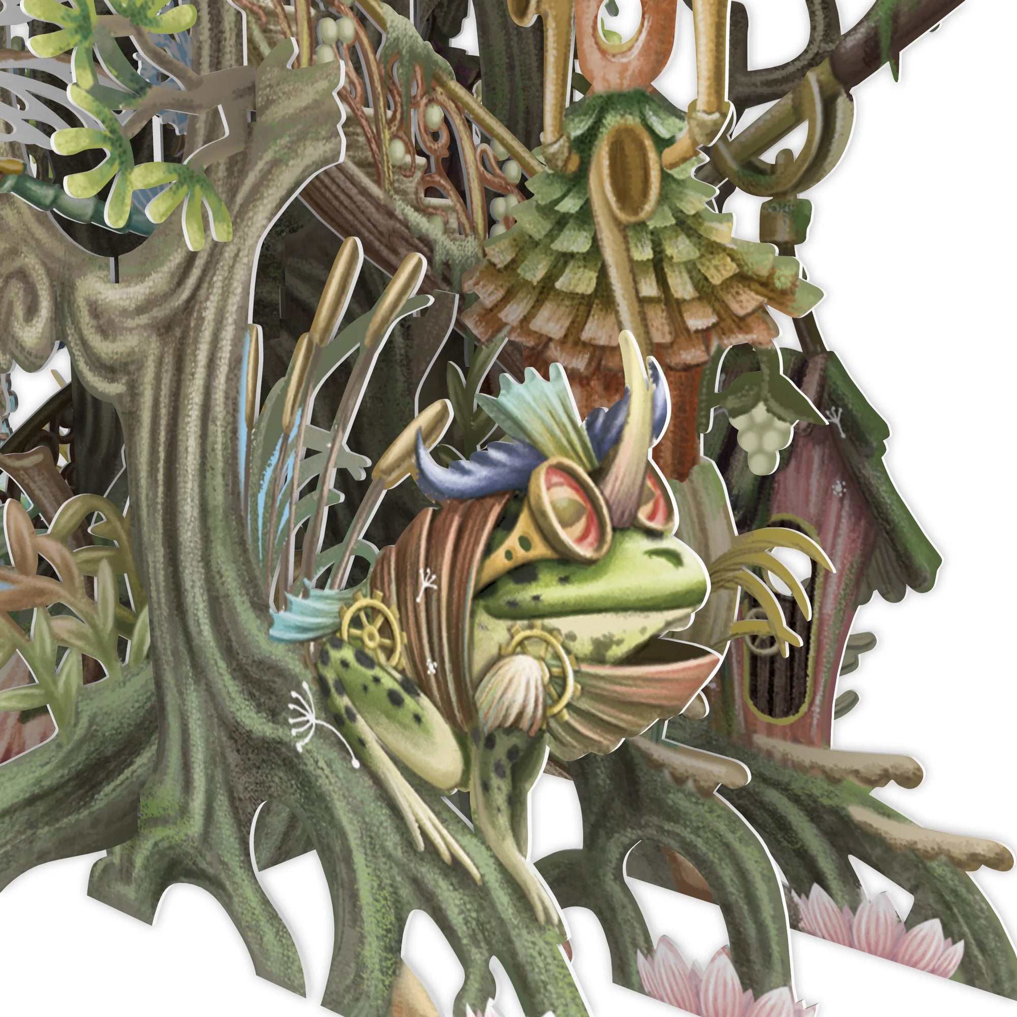 &quot;Fairy House&quot; - 3D Pop Up Greetings Card