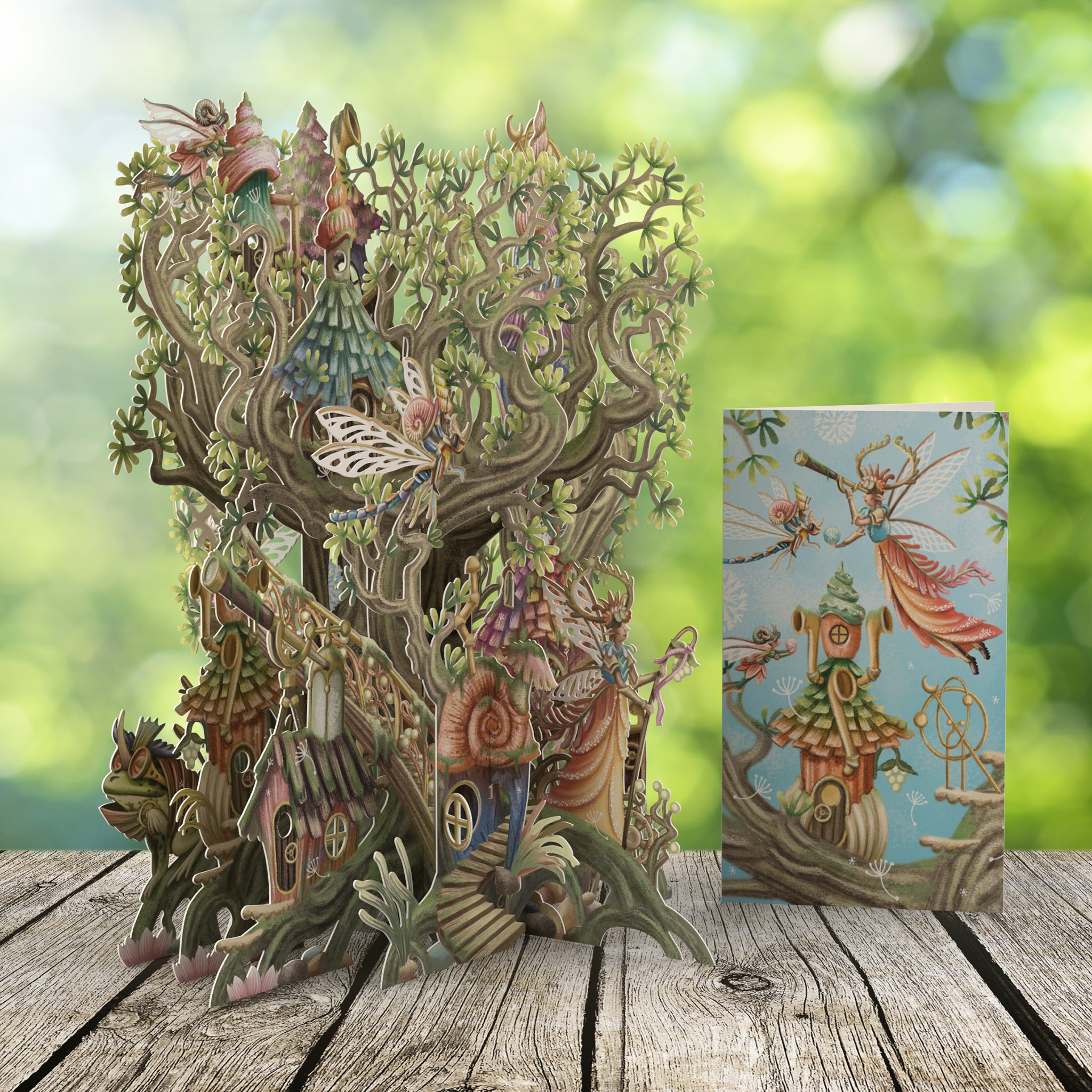 &quot;Fairy House&quot; - 3D Pop Up Greetings Card