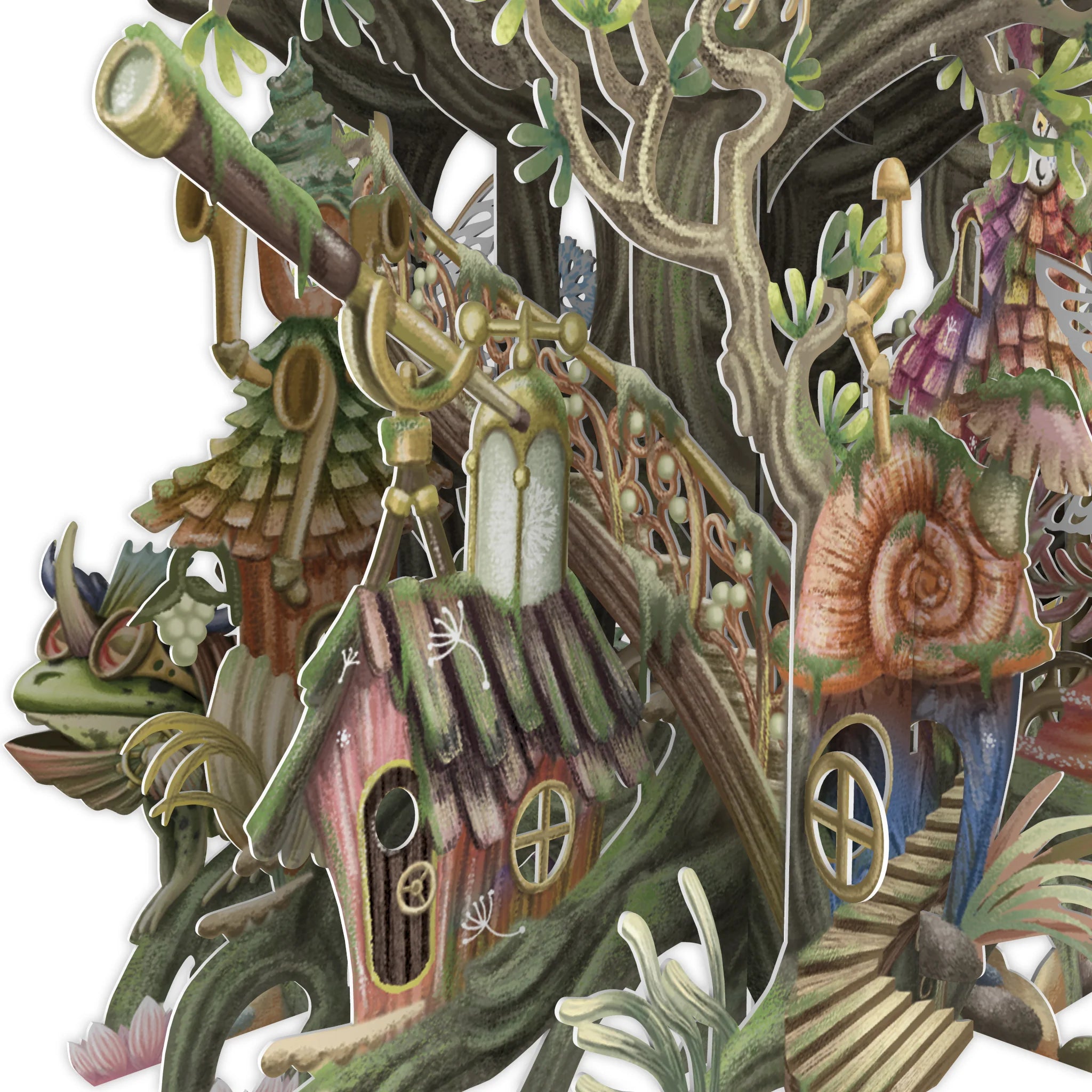 &quot;Fairy House&quot; - 3D Pop Up Greetings Card