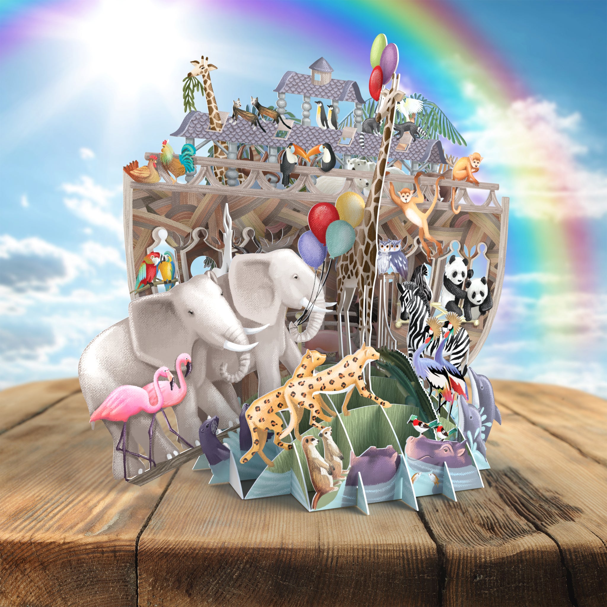 3D Pop Up Car Noah's Ark TW029