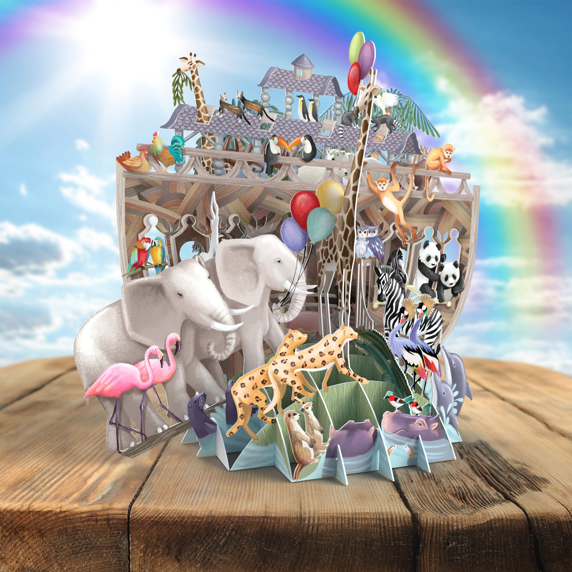3D Pop Up Car Noah's Ark TW029