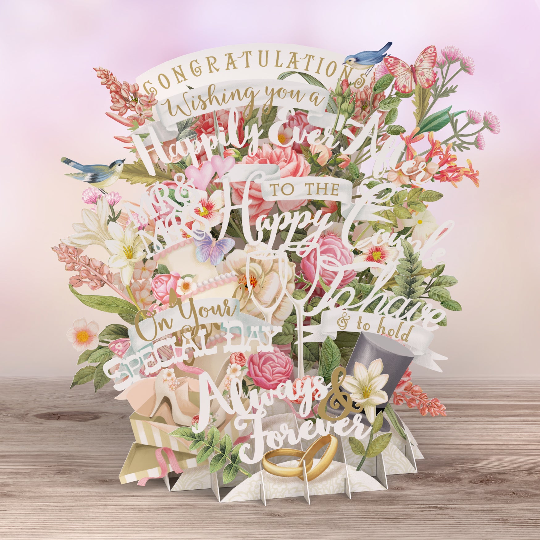 3D Pop Up Car Special Wedding TW027