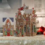 3D Pop Up Christmas Card Gingerbread House 3D022