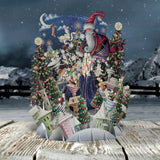 3D Pop Up Christmas Card Santa's Village