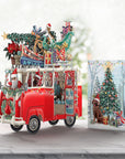 3D Pop Up Christmas Card Santa's CamperX3D023