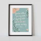 "By My Side" Art Poster