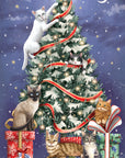 "Santa's Cat Sleigh" - 3D Pop Up Christmas Card