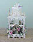 "80 Today Flower Cage" - 3D Pop Up Greetings Card